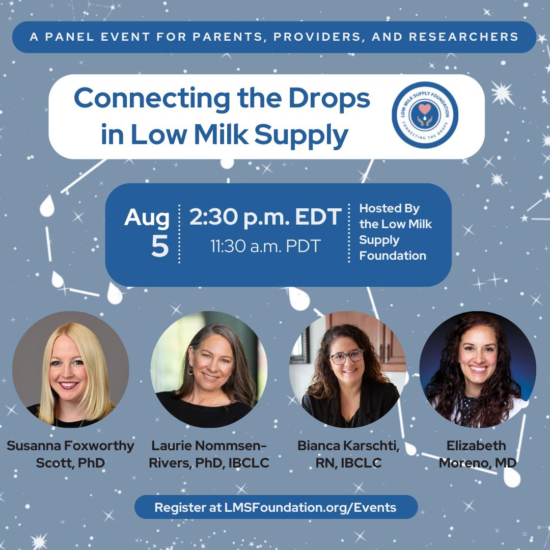 lmsfoundation's tweet photo. Happy #WorldBreastfeedingWeek2022 ! The LMSF will be having a panel for #worldlowmilksupplyday August 5th at 2:30 EST. See the link for details: https://t.co/z5FaE2MEzY https://t.co/EQwZOAkmJf