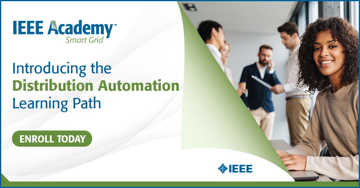 Urbanolistica's tweet image. IEEESmartCities: RT @ieeesmartgrid: The IEEE Academy on #smartgrid #distributionautomation offers quick and easy to understand concepts that guide the learner through a logical continuous path. 
bit.ly/IEEESG_DA_ILNA…
Enroll today and learn all about t…