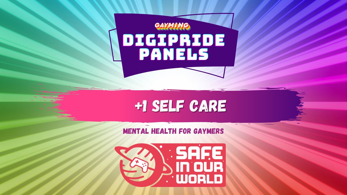 Our DIGIPRIDE +1 Self Care Panel with <a href="/gaymingmag/">Gayming Magazine</a> is now available on our YouTube Channel! Just hit the link to watch how our panel of LGBTQ+ gamers manage their mental health. Feat. <a href="/mxiety/">Mxiety</a>, @benjoel26, <a href="/TDementedRaven/">🦇TheDementedRaven🦇</a> and Stuart from <a href="/BFI/">BFI</a>!

📺 youtube.com/watch?v=rUowdv…