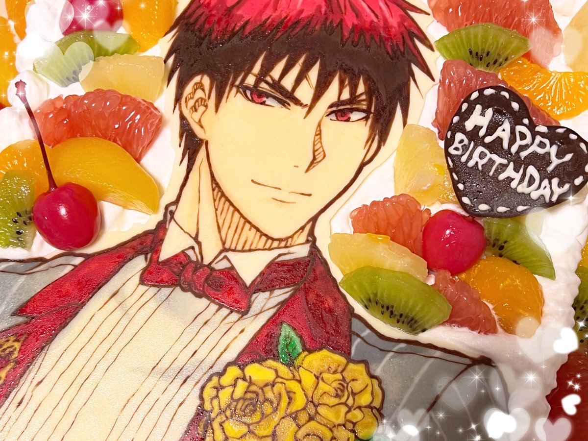 火神くんお誕生日おめでとう！！😆❤️㊗️
今年はアニカフェの燕尾服火神くんのケーキ作りました🎂🍴
ねそべりとくったりもお揃い衣装☺️💕
今年もお祝いできて幸せです✨
いつも本当にありがとう…！大好きです！
ずっとずっと好きでいさせてね！❤️

#火神大我生誕祭2022
#火神大我誕生祭2022