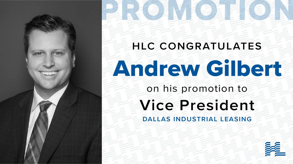HoltLunsfordCRE's tweet photo. Congratulations to Andrew Gilbert on his promotion to Vice President where he is responsible for leasing approximately 9.7M SF of industrial assets.
https://t.co/YxEZ45RlMw
#HLCDallas #Promotion #Congratulations #Broker #HLC #CommercialRealEstate #CRE https://t.co/E1O5v1BbQy