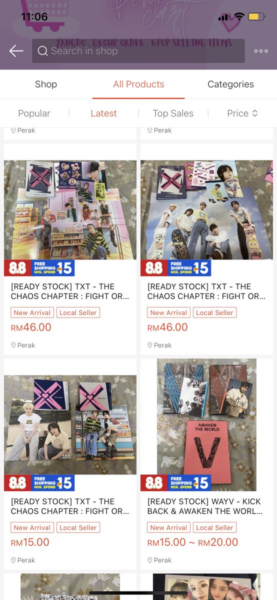 P1NKCART's tweet photo. [HELP RT] Hii guyss, we have updated a lot of albums up for sales through our shopee account 🤍 feel free to visit our shopee and help us clear all the albums so we can continue refund our buyers 🙏🏻 tomorrow we will update more photocards for sales ❤️

🔗 https://t.co/xBiUZcNFi2 https://t.co/fXC8sNNHBM