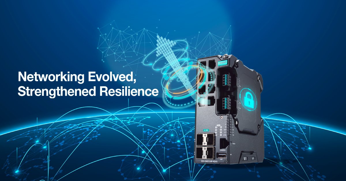 Moxa_Europe's tweet photo. We've developed one of the worldโs first IEC 62443-4-2 certified Ethernet switches, the EDS-(G)4000 series. Explore the comprehensive portfolio with 68 models, ranging from 8 ports to 14 ports. https://t.co/7lyzHWjmLU
#MoxaConnects #NetworkingEvolved https://t.co/9EoogKj1jh