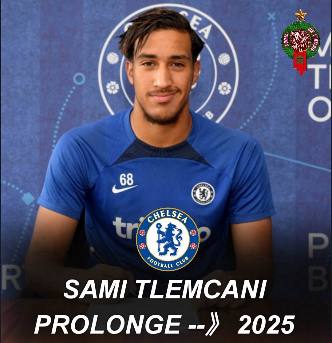 100lionsdelatla's tweet photo. 🟥✅✒--》2025 #TLEMCANI prolonge avec @ChelseaFC https://t.co/pMi5Gf6ifJ