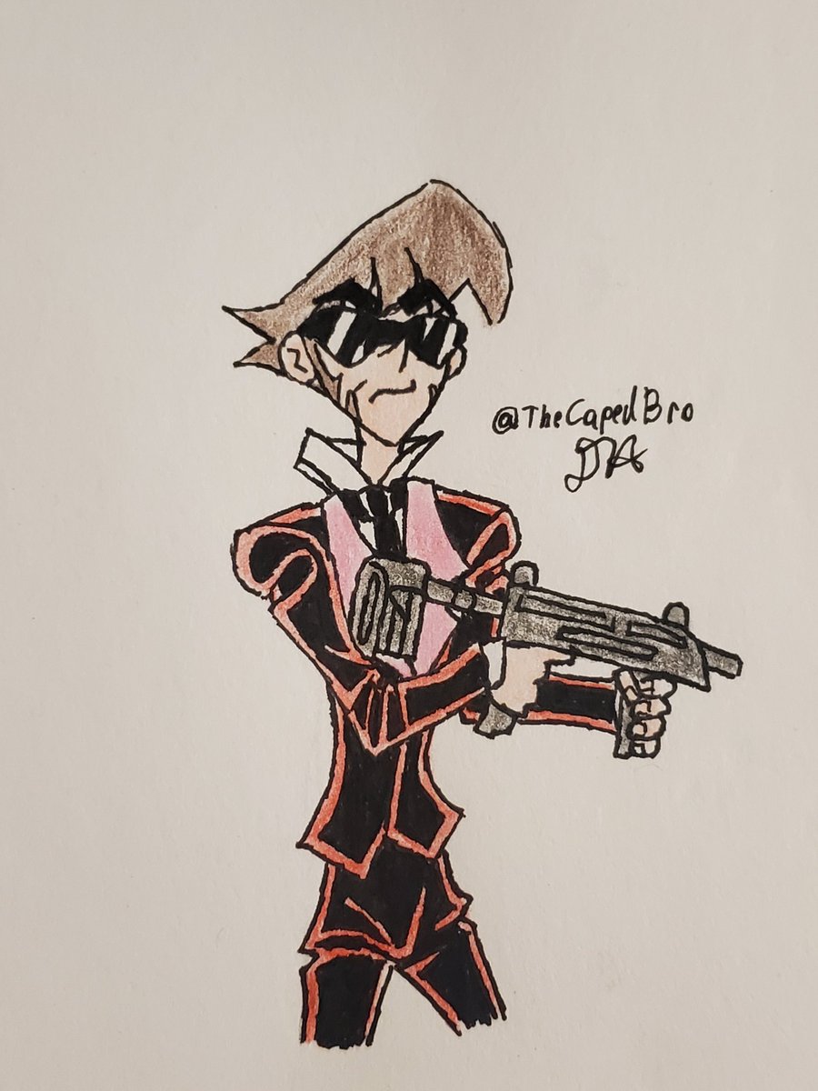 caped_3's tweet photo. Agent 1 of the D.H.O.R.K.S #HelluvaBoss #vivziepop #dhorks #agent1helluvaboss #fanart #drawing https://t.co/LItWjsadjl