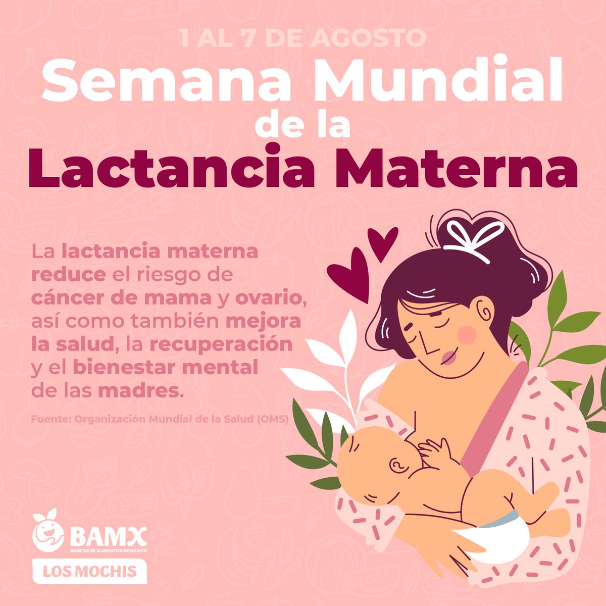 BamxLosMochis's tweet photo. La Lactancia provee las cantidades exactas de proteína, grasa y azúcares que benefician el sistema inmunológico del bebé.
-Semana Mundial de la Lactancia Materna del 1 al 7 de agosto-
#HagamosConciencia #LactanciaMaterna #Nutrición #SanaAlimentación #BAMXLosMochis #NorteDeSinaloa https://t.co/FU01cLobw3
