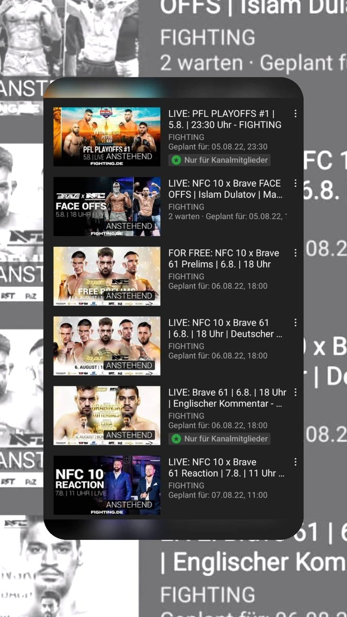 Claudinchen87's tweet photo. 💥👊🏻💥 #fightingweekend💥👊🏽💥
ℹ️ Infos 👉🏼 https://t.co/hWpHj5uRGg

➡️ Ihr wisst schon wer euer Favorit ist? Na dann macht mit beim #Tippspiel 👇🏼
https://t.co/bGDedECAtY

#SchlagwortNation #NFC #NFC10 @bravemmaf #BRAVENation #BRAVECF61 #BRAVECF @fighting_de #DAZNfightclub 😎🤙🏼 https://t.co/5JJrDuKhDD
