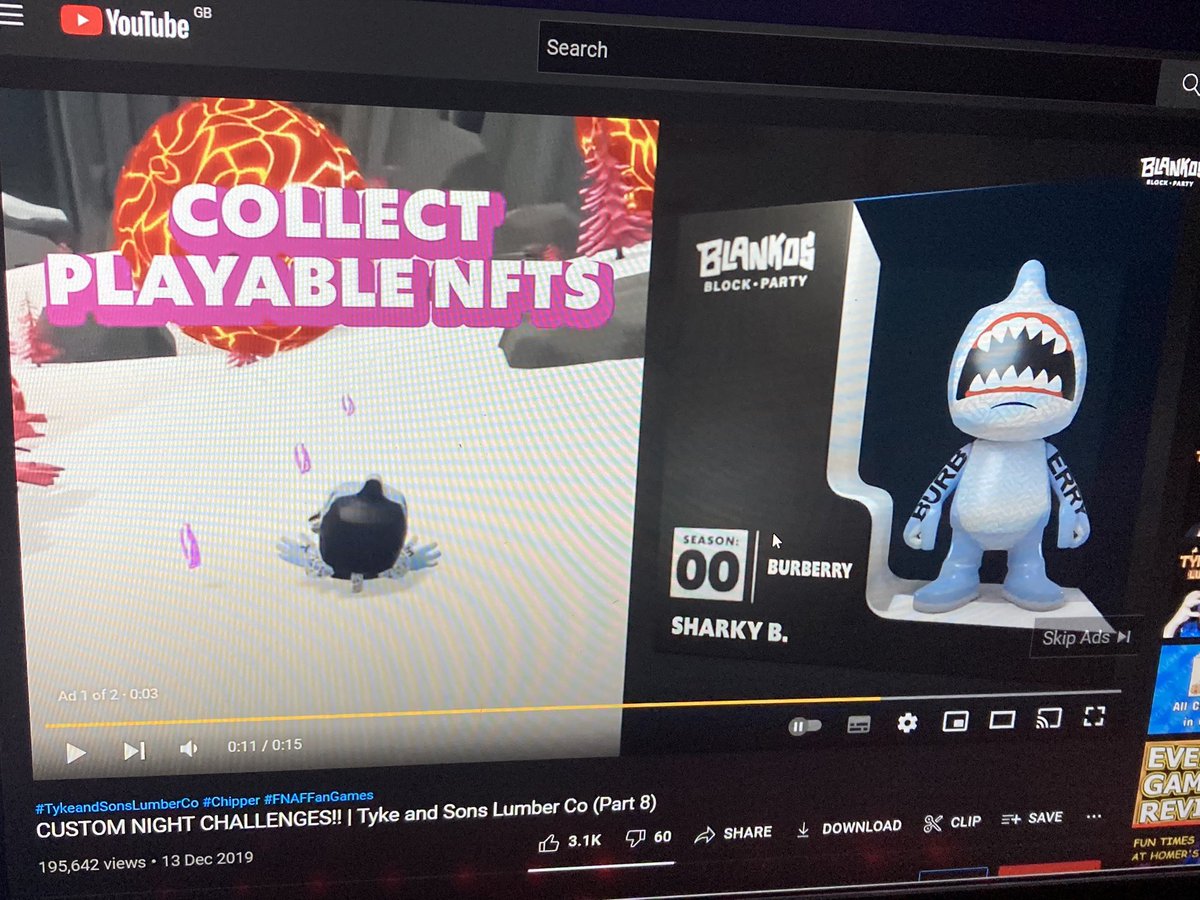 orisfamaemon's tweet image. YouTube straight up advertising NFTs. #WtfYoutube