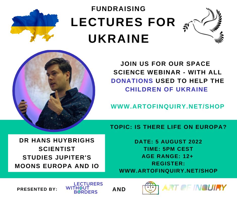 #DidYouKnow almost 2 out of 3 Ukrainian children have been forced to leave home, with many schools destroyed?

Would you like to help?

Join our fundraising #STEM webinars - 100% of proceeds go towards education for Ukrainian children.  

Register today: artofinquiry.net/shop