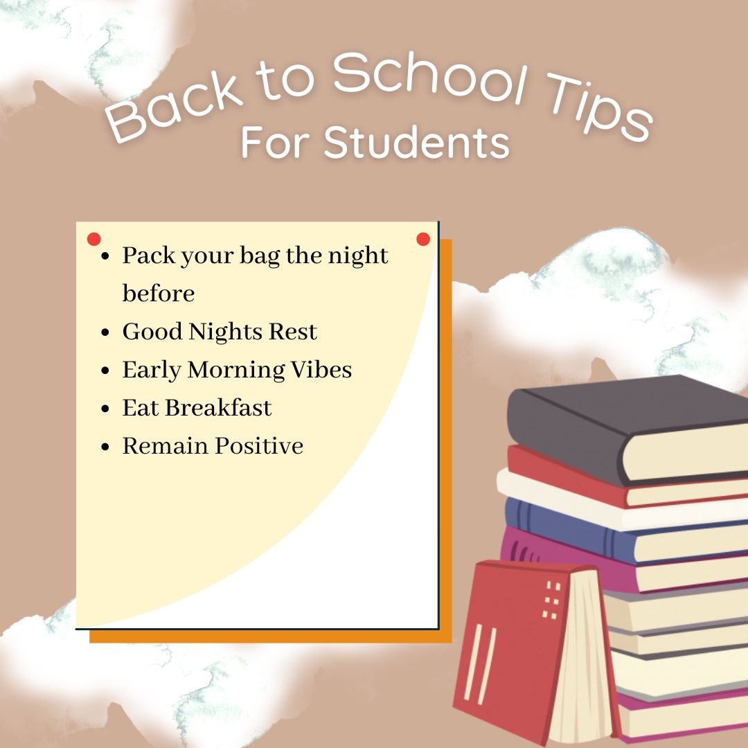scpc_la's tweet photo. It’s that time again! Back to School in full effect 📚 I know, School seems like a DRAG BUT taking School seriously now can save your life and give you a better future.Let’s get in the habit of making good choices together. What did you eat 4 breakfast?
#BackToSchool #SchoolTips https://t.co/0Cf7scxxP8