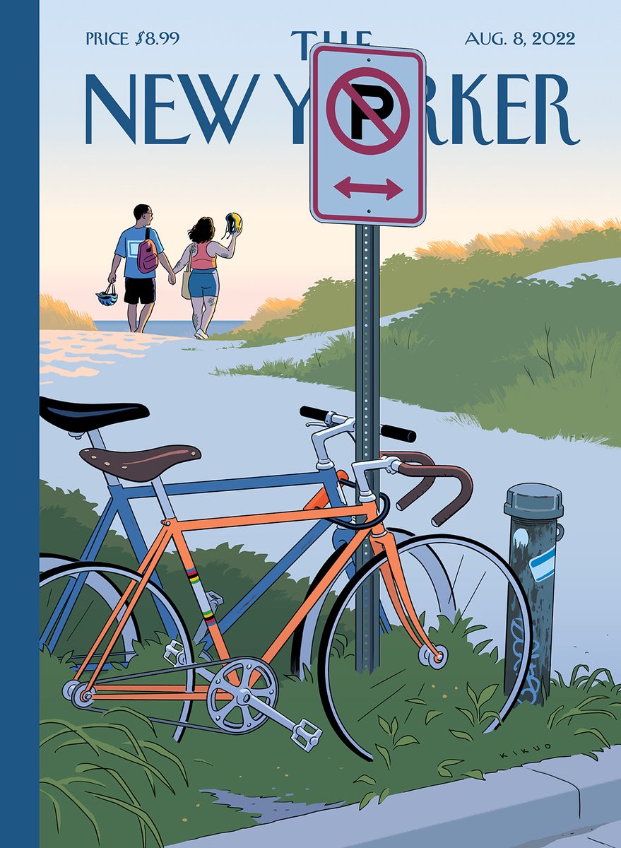 NewYorker's tweet photo. This week’s cover, “Double-Parked,” by R. Kikuo Johnson. #NewYorkerCovers https://t.co/K5Qy4yBUw6 https://t.co/od5xwbYs3v