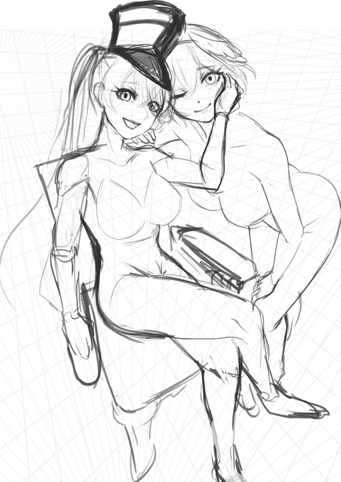 エロ女幹部ゲットだぜ!!みたいな絵が描きたくなった(15分の超大作) 