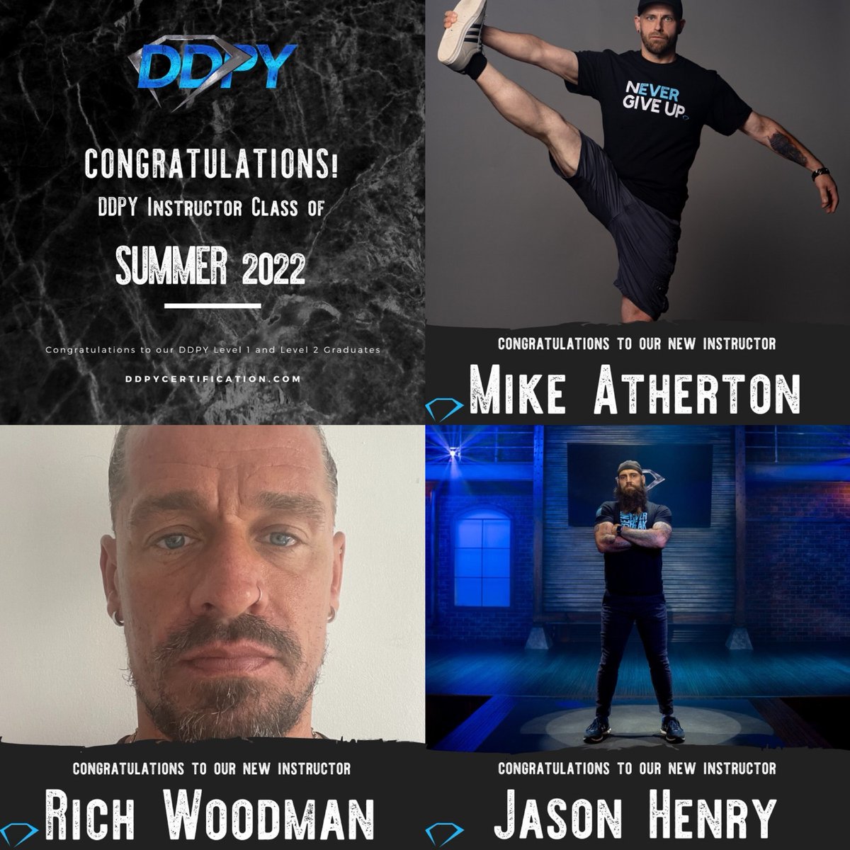 DDPYoga's tweet photo. We are proud to present our Newest DDPY Certified Instructors! Let's CONGRATULATE the DDPY Class of Summer 2022!
Find a DDPY Instructor near you by searching here: https://t.co/1JFS3Uz4vk
π π₯ π
#GetCertified #DDPYworks #TeachDDPY #Fitness #graduation #payitforward https://t.co/y8q9qLg7gb