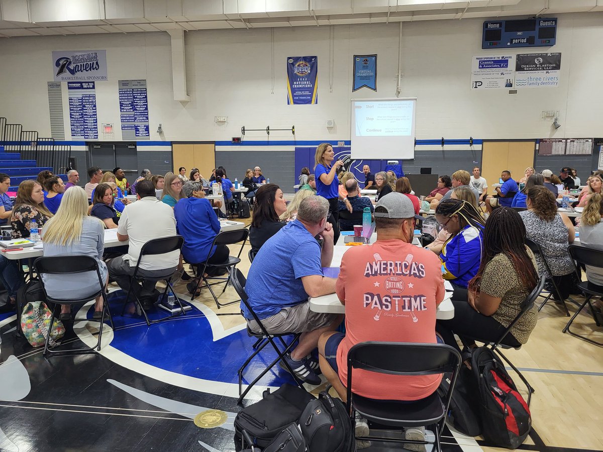 RMSRavens's tweet photo. Great Start to the year! Welcome Back RMS Family! #inservice #Day1 #BacktoBasics101 #RMS #WEARE #ROCKVALE https://t.co/6n5kglDS66