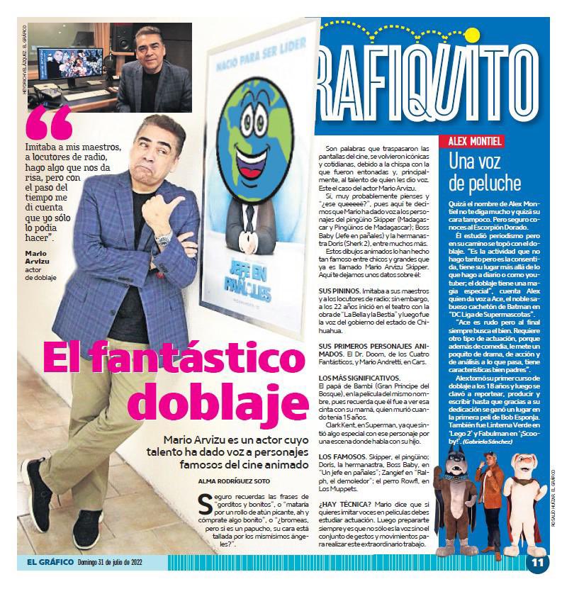 MarioArvizu's tweet photo. Muchas gracias a mis amigos de @El_Universal_Mx y El Gráfico por tan linda entrevista. Gracias Julio Castrejón, Alma Rodríguez, Heindrich y Tristan. 😊🙏🏻 https://t.co/qIAjJrC6Ay