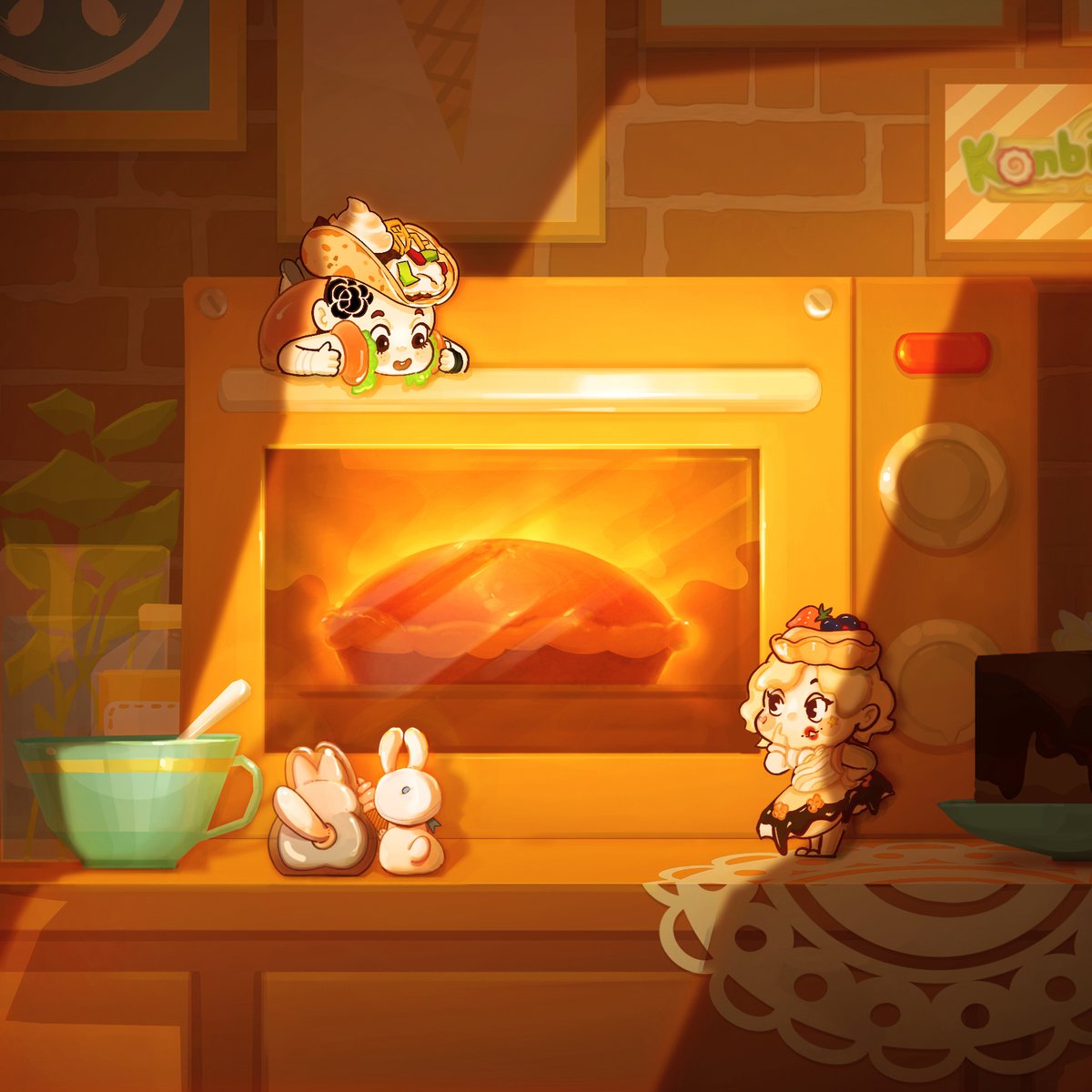 KonbiniWars's tweet photo. Good things take time, just like a cake baking in the oven! So hang on tight, the team is hard at work building something delicious

#NFT #NFTCommunity #Nfts https://t.co/tFVBwaJf83