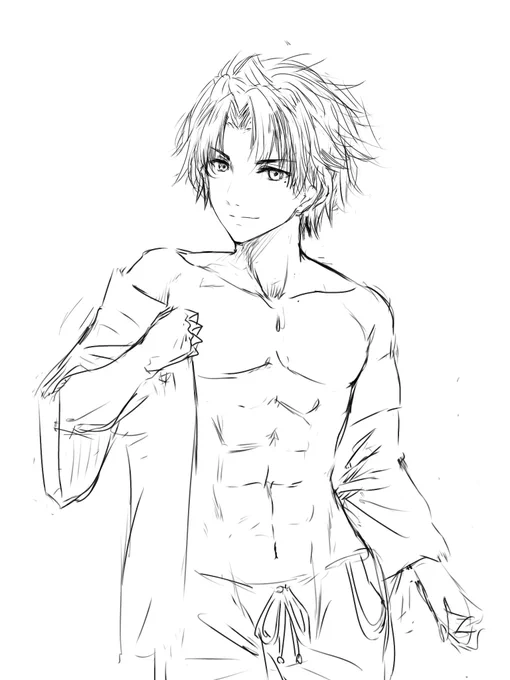 昔は男の顔なんて女と違ってまつ毛とか描き込まなくていいし楽やろとか思ってたけど輪郭とか鼻の位置とか目とかキャラによって全然違うしスゲー自由度高くて奥深いことに気づいた 