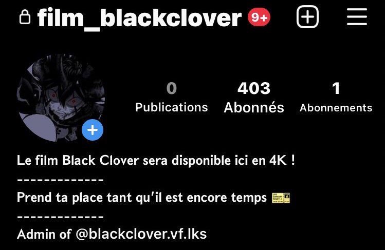 inouevisuals's tweet photo. Le film de black clover sera posté la bas dès sa sortie ! Prend vite ta place ! https://t.co/mpziDqGoZA