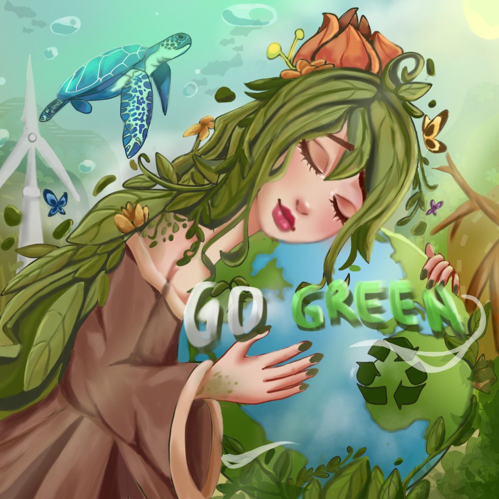 maxzeinly's tweet photo. My entry for @NEARPhilippines EARTH CAMPAIGN ART 
GO GREEN ❤💚
https://t.co/B8fO9kuBr6
 #NEARPHSavetheEarth 
 #NEARPhilippines https://t.co/jEWzLy6lRM