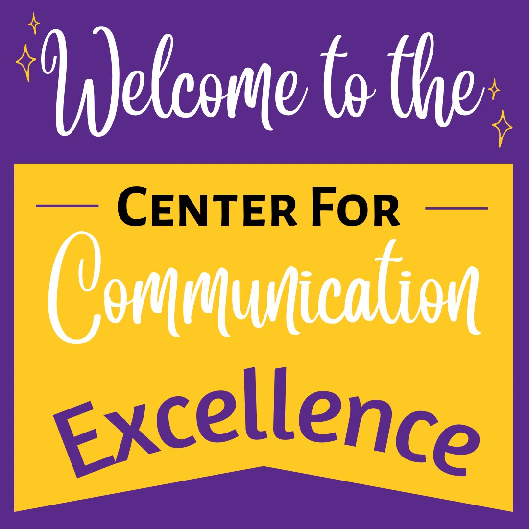 🎉New School Year, New Name! 🎉 We are excited to announce that the  <a href="/EastCarolina/">ECU</a> Speech Communication Center is now the CENTER FOR COMMUNICATION EXCELLENCE! Stay tuned for some other changes coming soon👀: Check out our Insta account: commexcellence_ecu for more info!