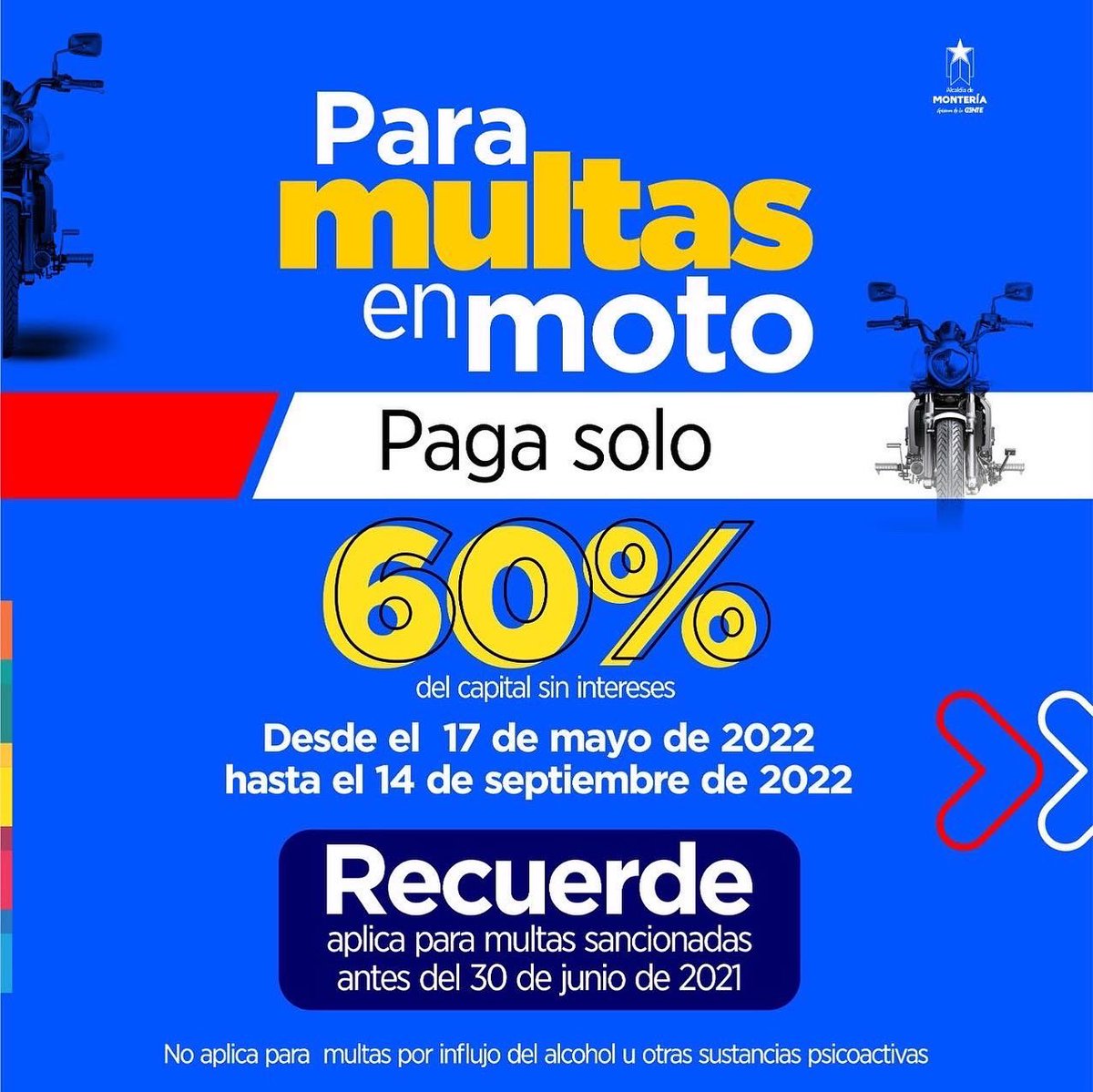 TransitoMtr's tweet photo. 📢📢 ¡Aprovecha esta última fase de descuentos!

➡️ Acércate a una de las instalaciones de Movai o llama a la línea de atención al cliente ( 6047976520) y consulta tu estado de cuenta y formas de pago.

¡Todos unidos por una movilidad inteligente y segura! https://t.co/0bwkTImRv4