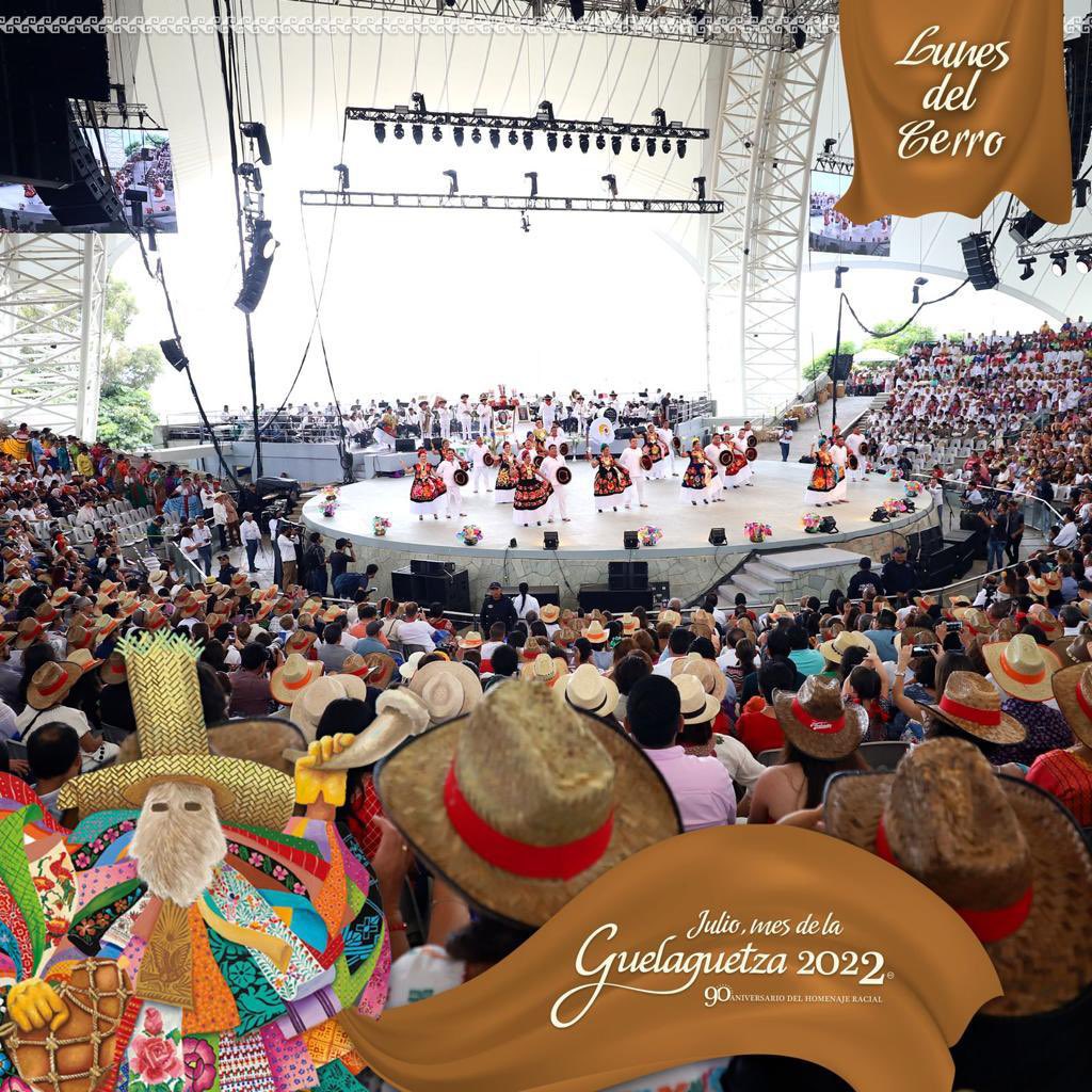 Con mucha alegría y emoción, es como celebramos la máxima fiesta de Oaxaca. Damos inicio a los tradicionales Lunes del Cerro, disfrutemos de las danzas y tradiciones oaxaqueñas. #Guelaguetza2022