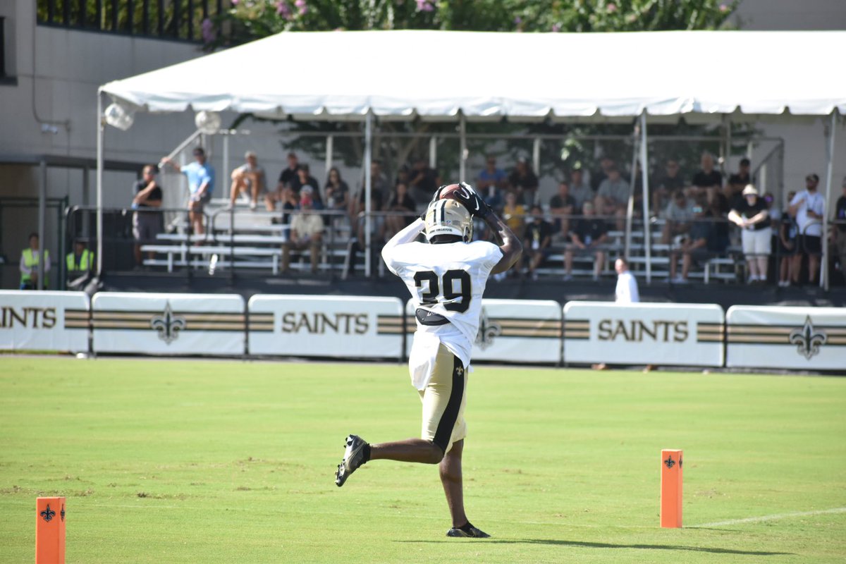 Jack Culotta, Jr. (@talkculotta) on Twitter photo PICKPOCKETED! UDFA DaMarcus Fields out of Texas Tech steals the ball from WR Kevin White for an interception. #Saints <a href="/BootKreweMedia/">Boot Krewe Media</a> PICKPOCKETED! UDFA DaMarcus Fields out of Texas Tech steals the ball from WR Kevin White for an interception. #Saints <a href="/BootKreweMedia/">Boot Krewe Media</a>