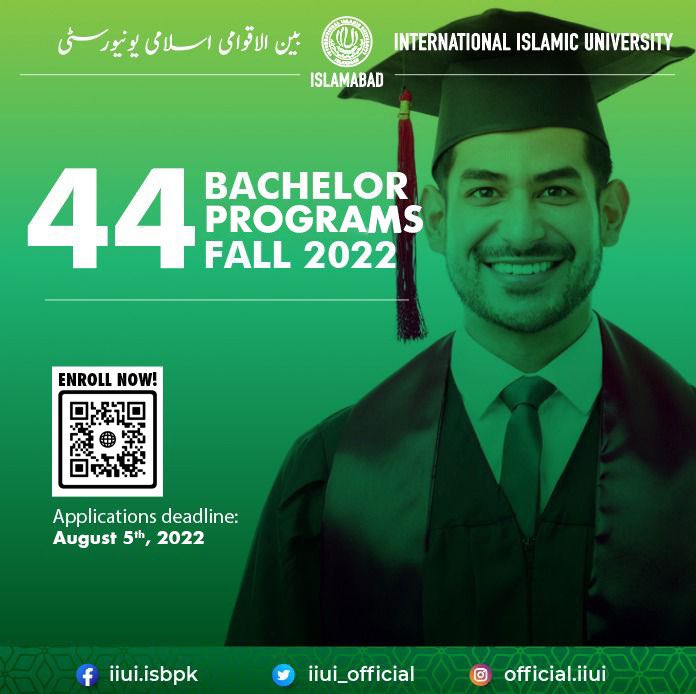 IIUI_OFFICIAL's tweet image. An institute of excellence &amp;amp; brilliance - IIUI, offering 44 Bachelor Programs unlike any other university in Pakistan. 

Scan our QR code to Enroll or visit our website for further details.
admission.iiu.edu.pk/programes

#IIUI #AdmissionsOpen #Admissionsfall2022