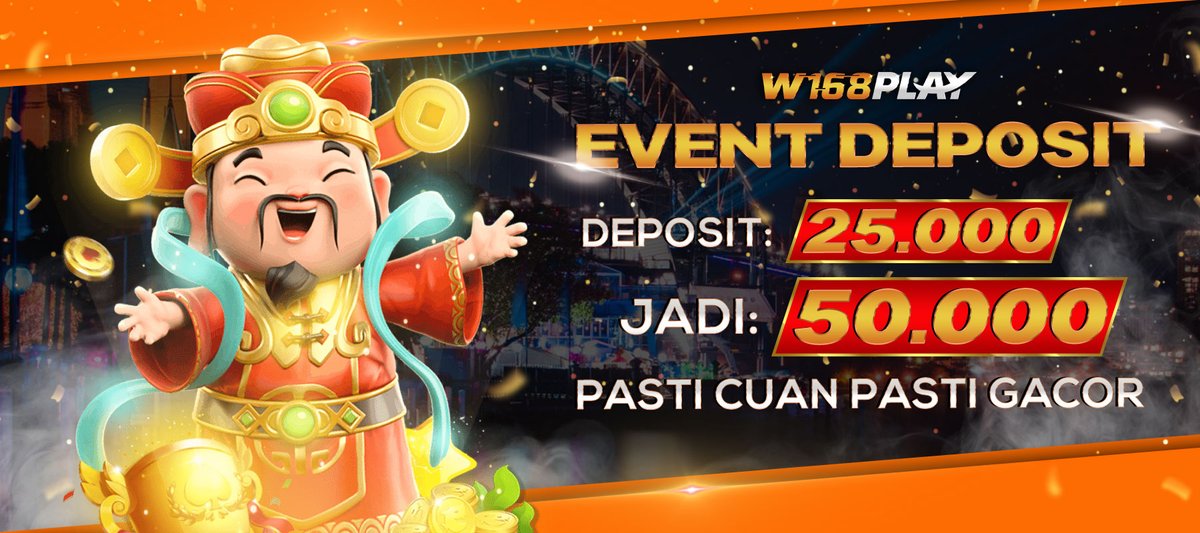 W168P's tweet photo. PROMO @W168P 

🔥PROMO MEMBER BARU KEMERDEKAAN DIRGAHAYU KE 77 
🔥EVENT TEBAK SKOR BOLA FREEBET 25.000
🔥EVENT DEPO 25 JADI 50 SEMUA SLOT 
🔥EVENT SPORTSBOOK WIN STREAK 
🔥EVENT MIX PARLAY RAKYAT 
🔥BONUS DEPOSIT VIA DANA 
#w168play #slot #livecasino #poker #bola #togel #slotgame https://t.co/j5mp3aYOg1