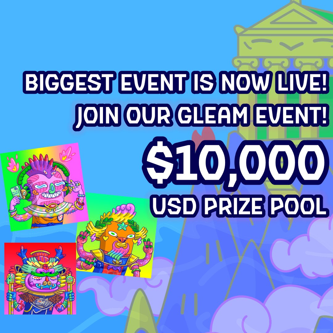 WackyGods's tweet photo. #WackyGods BIGGEST EVENT YET IS FINALLY HERE!!!

$10,000 USD WORTH OF PRIZES WILL BE GIVEN AWAY!

Don't miss this chance @Wackies!

Participate in our #Gleam giveaway to win fantastic prizes!

Gleam👉🏻https://t.co/U9iDV1daWb

#ETH #NFT #NFTCommunity #NFTProject #NFTWhitelist https://t.co/KSB9r86jYZ