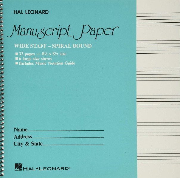 READ Free Pdf Wide Staff Wirebound Manuscript Paper (Aqua Cover) full Good book download / Twitter