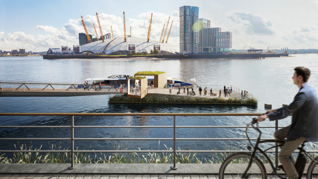 Connectivity and Water Transport in London. @whitearkitekter designed a new pier and riverboat stop which provides a much-needed link on the north bank of the Thames for existing and new communities. Check it out: whitearkitekter.com/project/blackw… #NLAMemberUpdate