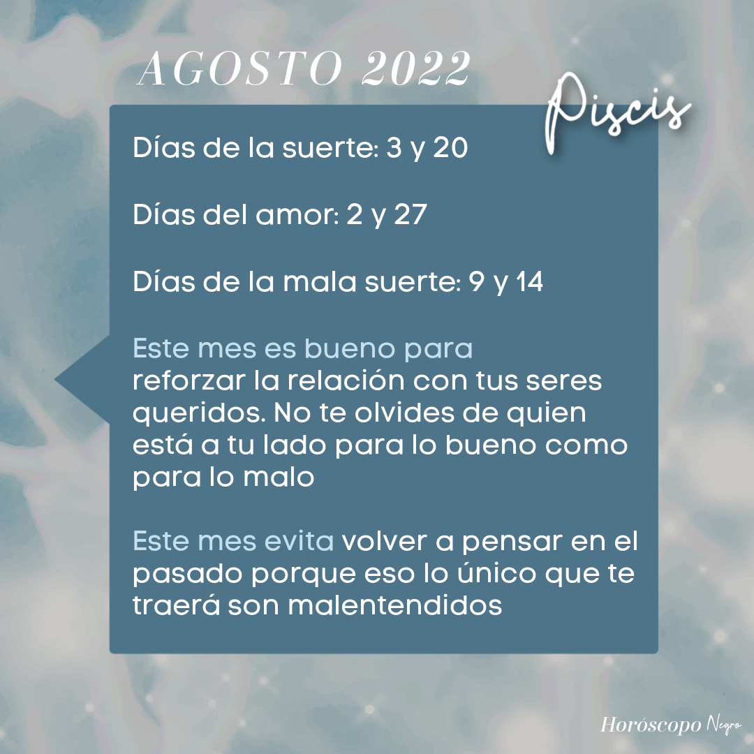 piscis_hn's tweet photo. Tu mes de Agosto 2022 ✨🔮✨ #piscis #horoscoponegro https://t.co/UA0fweWMf8
