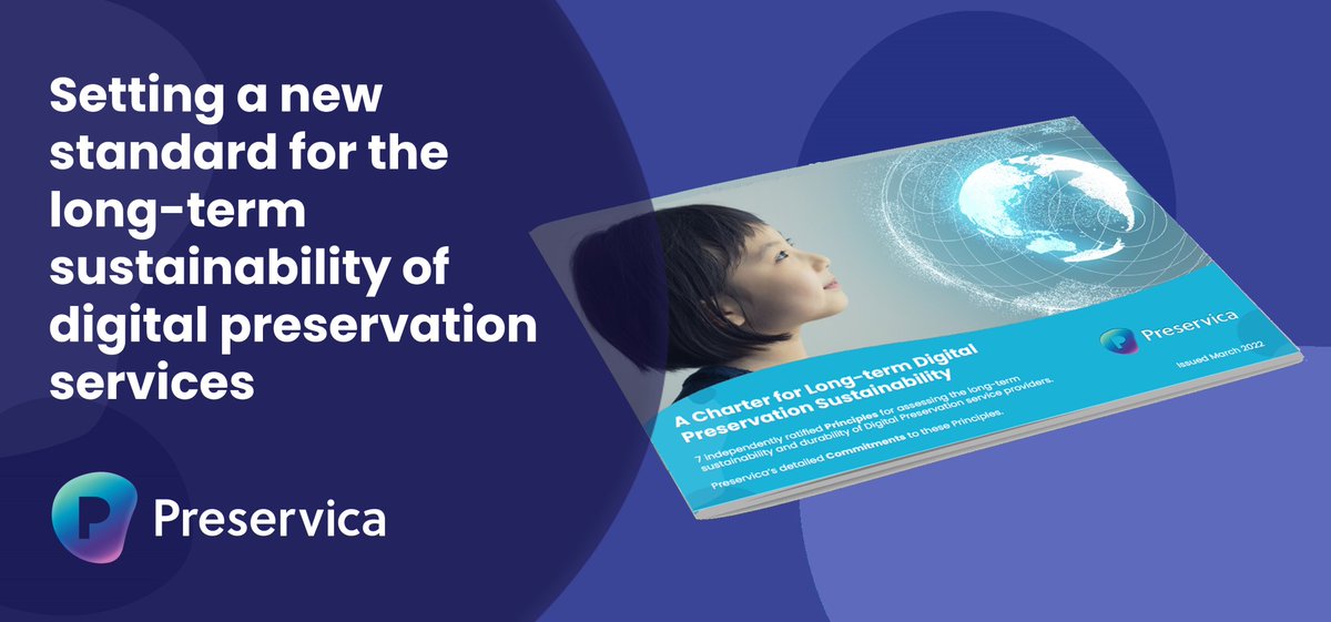This new Sustainability Charter provides a ​“blue-print” for best practice across the digital preservation industry: preservica.com/resources/pres…

#DigiPres #DigitalPreservation #Archives #Sustainability