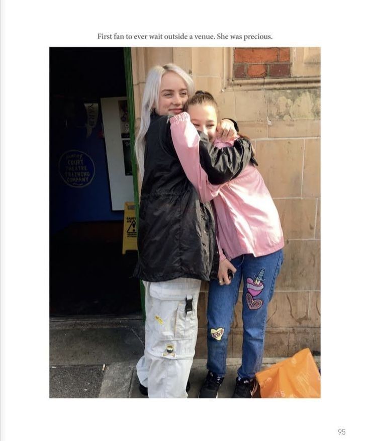 billie eilish with her first fan