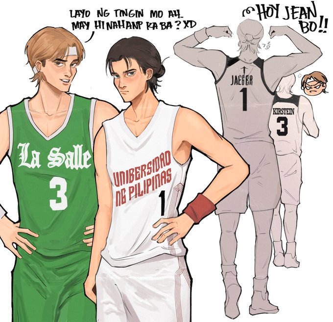 another eren/jean as uaap players 🤸🏻 #aot 