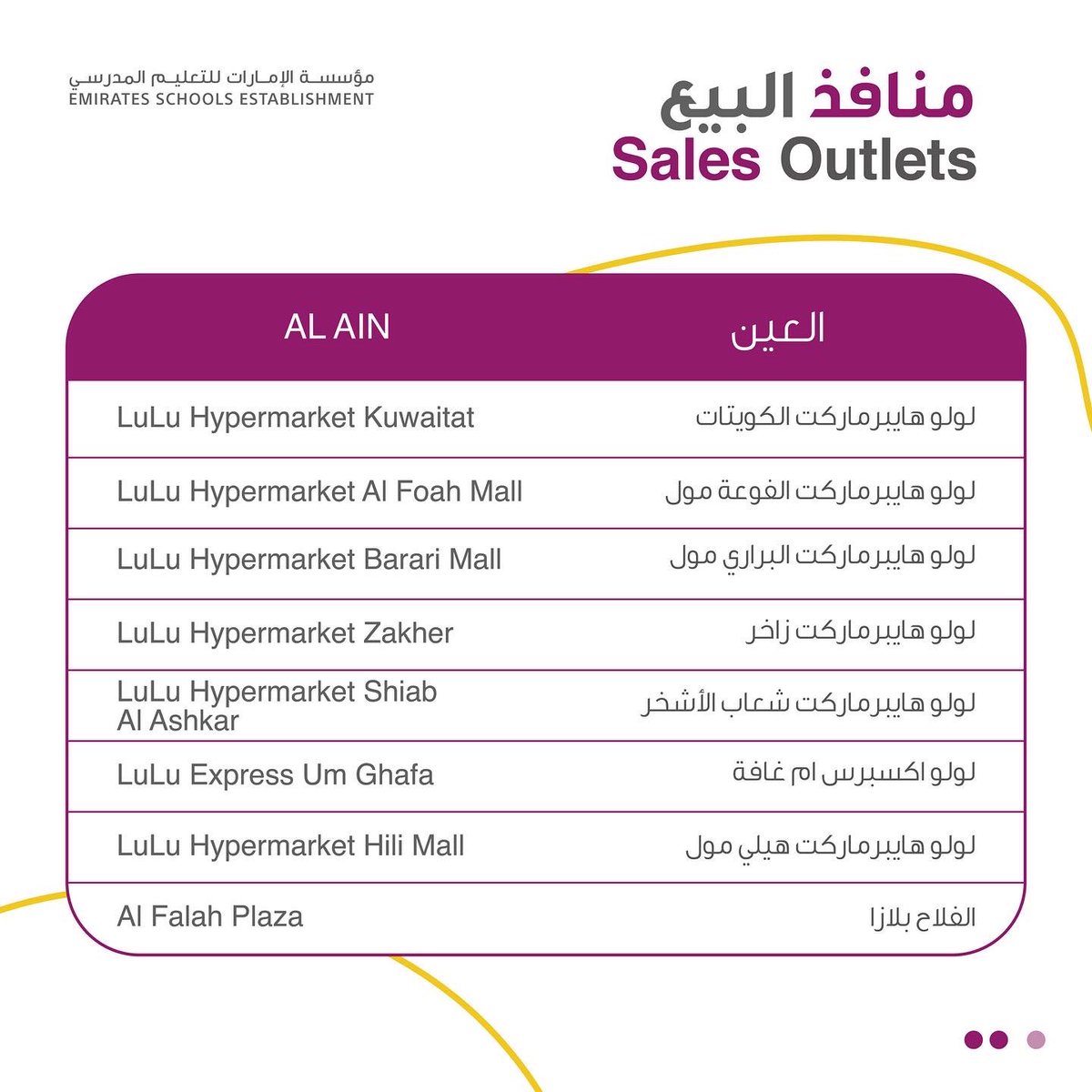 ese_ae's tweet photo. 38 منفذا تابعا للولو هايبرماركت المورد المعتمد لبيع الزي المدرسي الجديد في مختلف مناطق الدولة، تم اختيارها بدقة لتسهيل حصولكم عليه. https://t.co/LHva9A8ezG