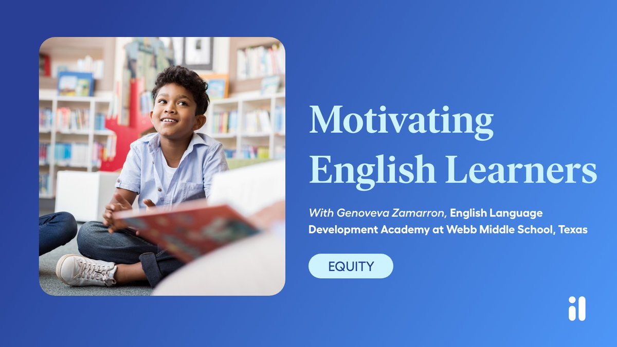 Teachers across the country are finding innovative ways to engage #ELs in the classroom and online. We sat down with Genoveva Zamarron from #ELDA at Webb Middle School in Austin. Learn how she inspires and motivates her students to achieve their goals: bit.ly/3aS7Pq9