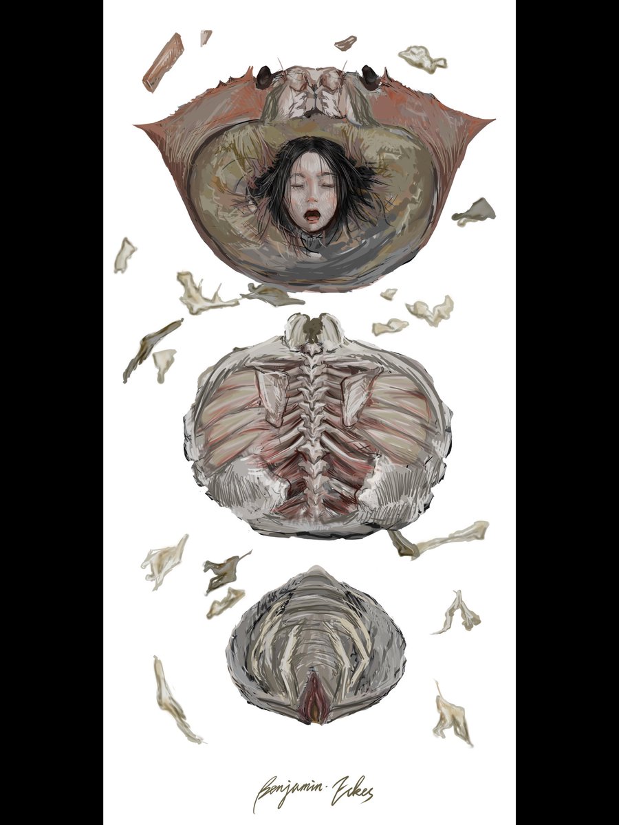 BenjaminEckes's tweet photo. 十四歲的時候做的一個夢
#グロ注意 #grosteque #art #Artist #illustration #bodyhorror #bloodyscenes https://t.co/77oVt43FPh