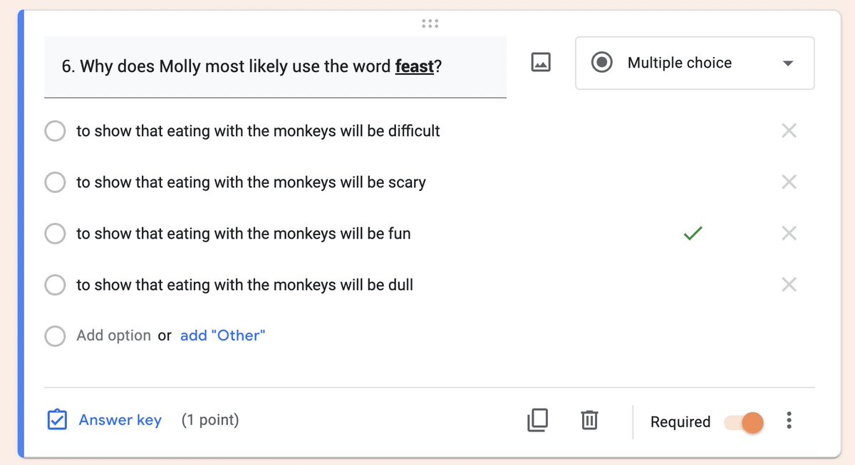 Getting in B2S mode and happy dancing because Google Forms finally allows formatted text! 🎉 This is 𝐥𝐢𝐟𝐞-𝐜𝐡𝐚𝐧𝐠𝐢𝐧𝐠 for quizzes!