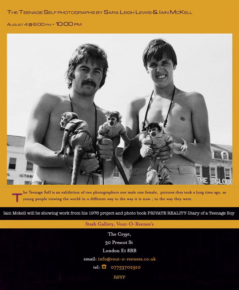 iainmckell's tweet photo. Exhibition The Teenage Self. Private Reality - Diary of a Teenage Boy with fellow artist Sara Leigh Lewis at The Stash Gallery From Thursday 4th August 6-10pm. There after open from Wed to Sat 5-10pm till 6th Sept https://t.co/kibQ8XML8y #London #exhibition #photography #art https://t.co/0IVfmKkZlH