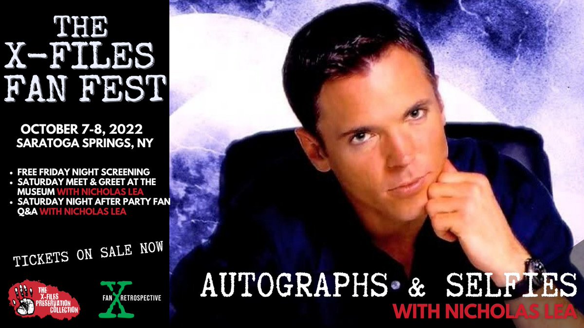thexfiles25's tweet photo. Can't make it in person? A few ZOOM CHATS WITH NICHOLAS LEA are available! All tickets on sale now: https://t.co/Py2CC6O3RK #thexfiles #nicholaslea #xfiles https://t.co/mcEYu2Shuv