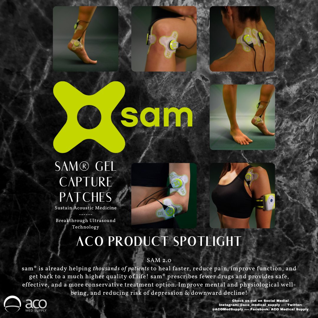 ACOMedSupply's tweet photo. sam® is already helping thousands of patients to heal faster, reduce pain, improve function, and get back to a much higher quality of life! sam® prescribes fewer drugs and provides safe, effective, and a more conservative treatment option. 

#ACOTogether #MoveandLiveBetter https://t.co/vSeD0FceOB