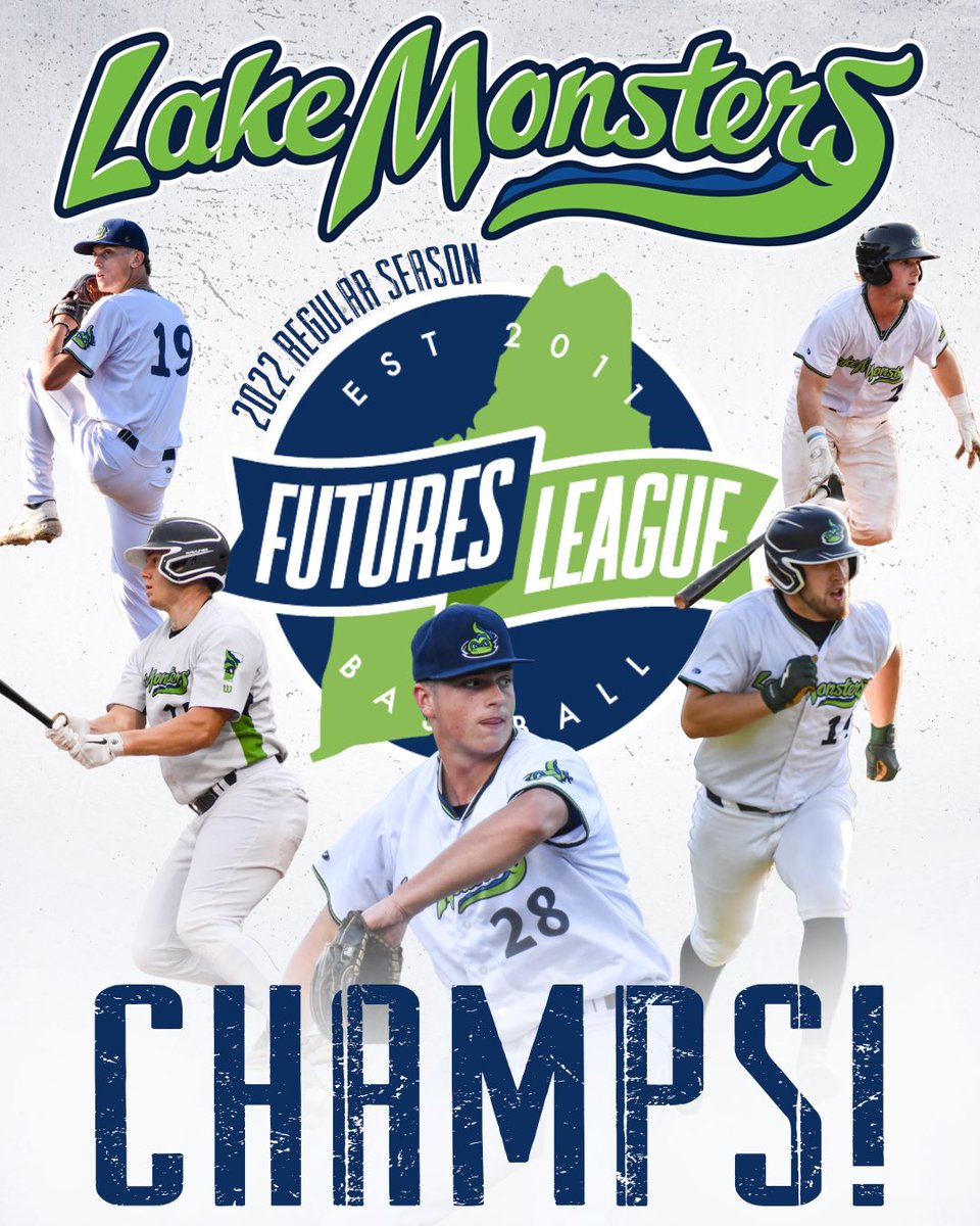 2022 REGULAR SEASON CHAMPS 👏

For the second year in a row your Vermont Lake Monsters are the outright FCBL regular season champions! 

….Playoffs 🔜