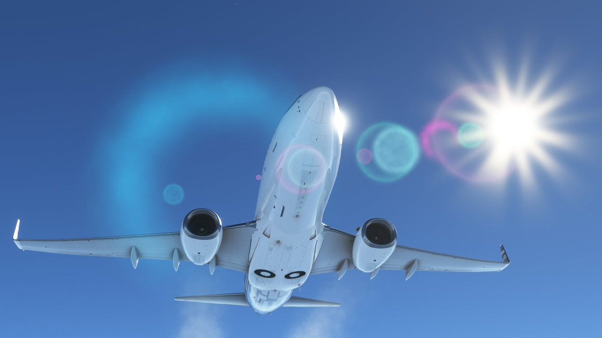MaikelMcGiver's tweet image. There is always (during daytime) sunshine above the clouds, it becomes a lot darker once you start to descend below a cloud layer. #MSFS2020 #MSFlightSim #Flightsim #Aircraft #BBJ #Sunshine #PMDG #B737 #Boeing #Private #Vatsim #Aviation #Flying @MSFSofficial @PMDGSupport #Twitch
