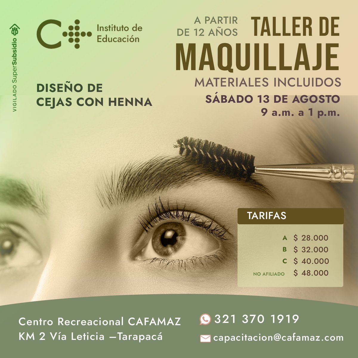 cafamaz's tweet photo. ¡Nuevos talleres de belleza! 💆🏽

* Mantén tus uñas más bellas que nunca 💅🏻 
* Aprender técnicas básicas de diseño con henna.

Cupos limitados 📲 311 294 2301

#CafamazTeDáMás
#AprendeYEmprendeConCafamaz https://t.co/iGRSeO7KMm