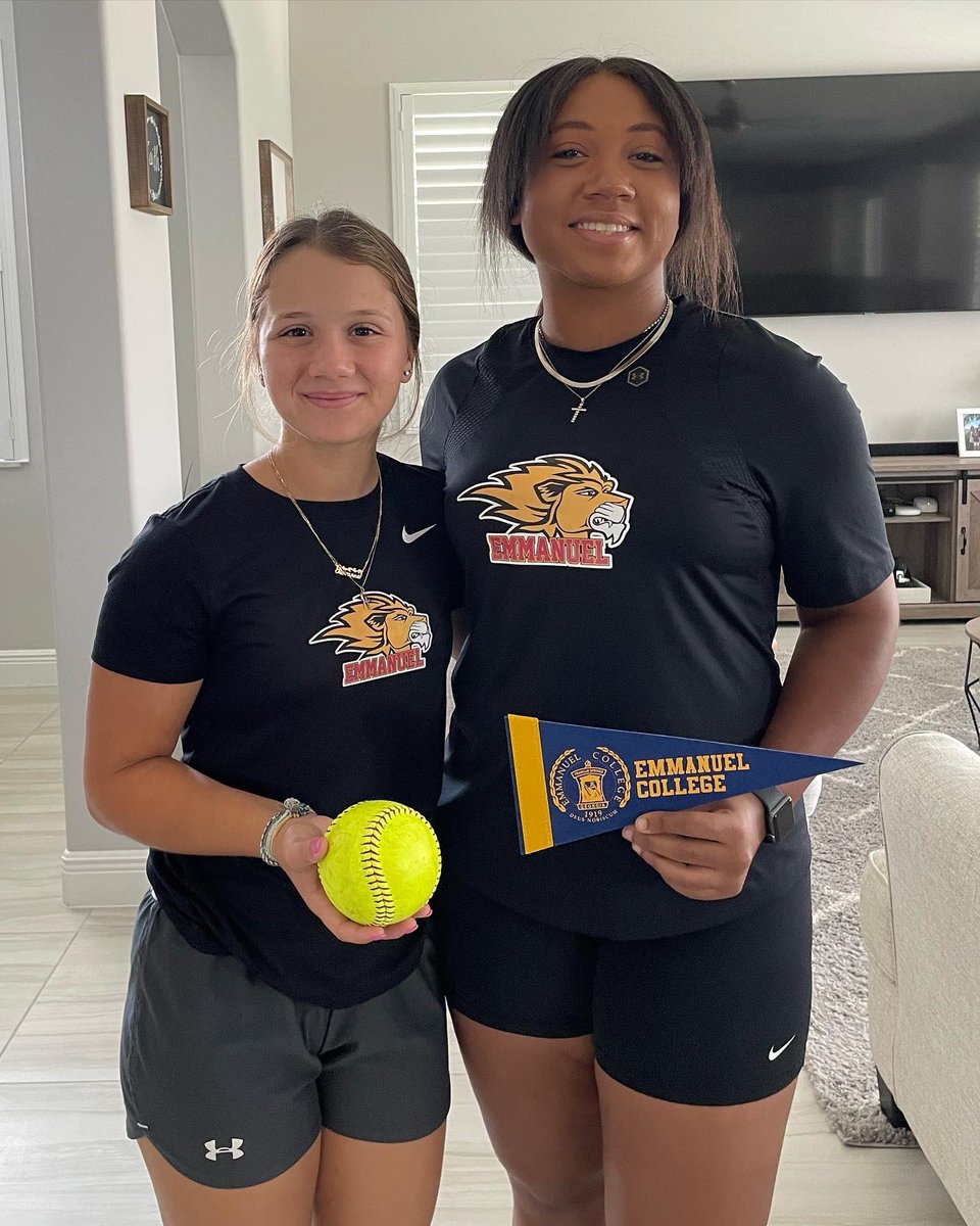 Super excited to finally announce that I am committing to Emmanuel College!!! Thank you to Coach Haley and Coach Fagan for this amazing opportunity. Thank you to my parents for everything, and thank you to @texasblazefl18u to my amazing coaches. Go Lions 🦁💛 <a href="/EC_SFTBALL/">Emmanuel College SB</a>