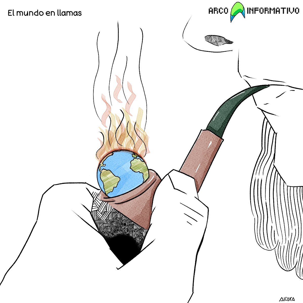 elalcora's tweet photo. Comparto cartón que se publica en el diario Arco Informativo, gracias por leernos.

@LibreriaRius 
@CartooningPeace 
@globalcartoons 
@cartonclublatin https://t.co/imxmlpnJT5