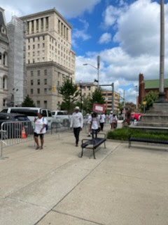 BRTA_mandate's tweet photo. #BTECNATION has been working hard all summer collecting signatures to put a charter amendment concerning a Baltimore Regional Transportation Authority to #buildtheredline on November's Ballot. Here we are, in front of City Hall getting ready to drop off the ballot petitions. Our https://t.co/Ww6fxjEOGX