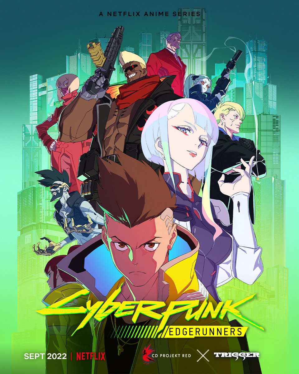 edgerunners's tweet image. Introducing our gang of Edgerunners, drawn by the master Yoh Yoshinari himself 🔥🔥🔥 Cyberpunk: Edgerunners premieres September 2022, only on Netflix.

#Edgerunners @netflix @trigger_inc